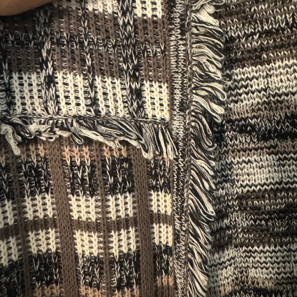 Cabi  Classic Cardigan #4097 Gray Brown White Size Large - Picture 7 of 10